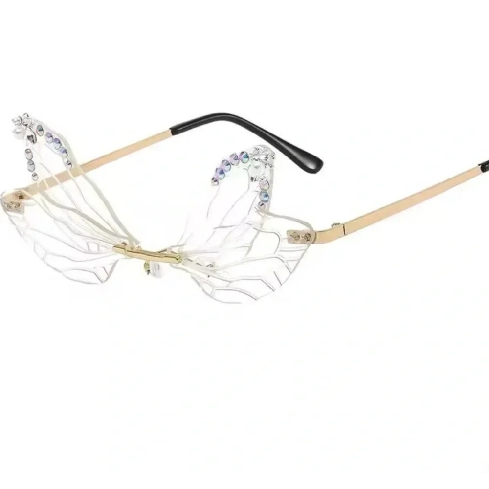Dragonfly Wings Transparent Sunglasses - Picture 3 of 4